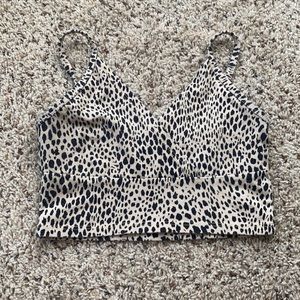 Brandy Melville cheetah print tank top